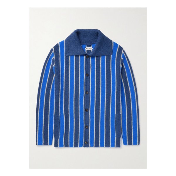 보디 스트라이프 슈퍼키드 모헤어 혼방 가디건 블루 1647597340575036