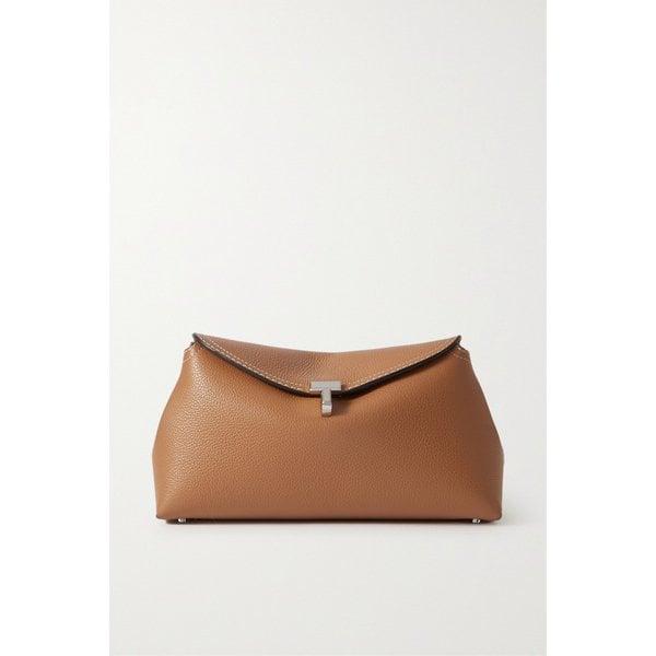 티락 텍스처 가죽 클러치 탠 브라운 1647597290390047