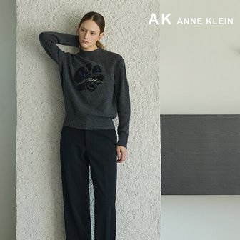 앤클라인 25FW AK앤클라인 울 블렌디드  아트웍 니트 풀오버 2종
