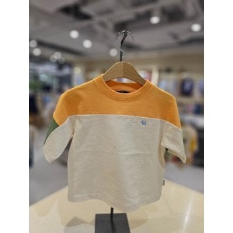 블루독 [파주점] (OR) 칼라블럭 7부 티셔츠  2513533101