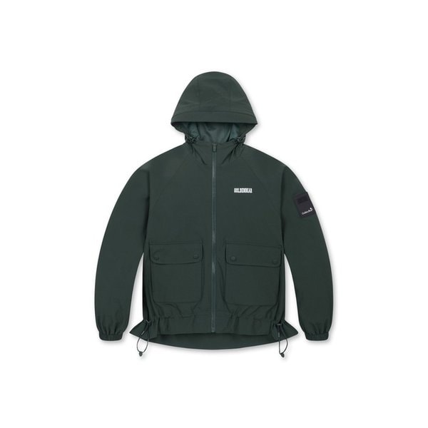 (WOMEN) Hooded Shirring Jacket(Green)_G5UAW24712GRX