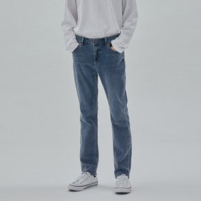 DENIM SLIM STRAIGHT PANTS INDIGO