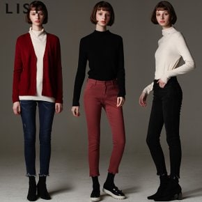 [리스트(LIST)] 캐서린 컷아웃 헴 내추럴 워싱 데님 팬츠 (택가격128000원)