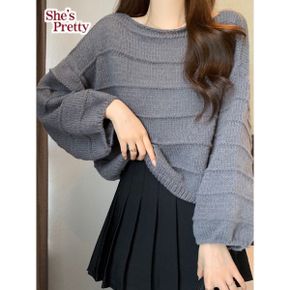 리안퍼프라운드니트_P376444279