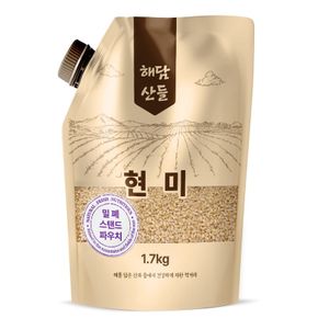 국산 현미 1.7kg l 밀폐 스탠트 파우치 포장 l 현미쌀 잡곡[35115262]