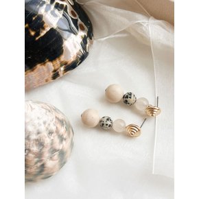 누드 앤 달마시안 달마시안 이어링 Nude & dalmatian bubble earrings
