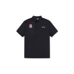 WAAC(왁골프)Men PLAYER′S EDITION Red Emblem SS Polo_26TCX24200BKX