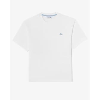 라코스테 (남성)컬러크록 헤비저지 티셔츠 TH215E-55G 001(화이트)