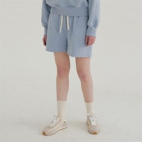 cotton sweat shorts (sky blue)