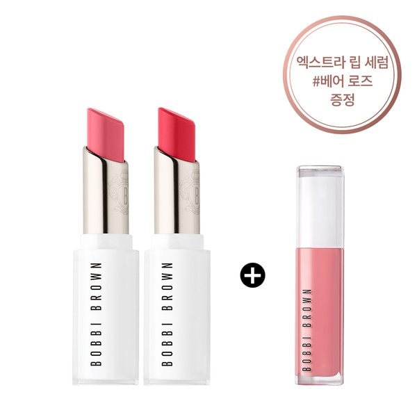 엑스트라 컬러 샤인 립스틱 듀오 세트 (+ 립 세럼 정품 베어 로즈 증정)