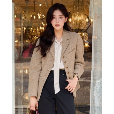 올리브데올리브 [On-line exclusive] 콩단추 타이 블라우스 OH5XB147G