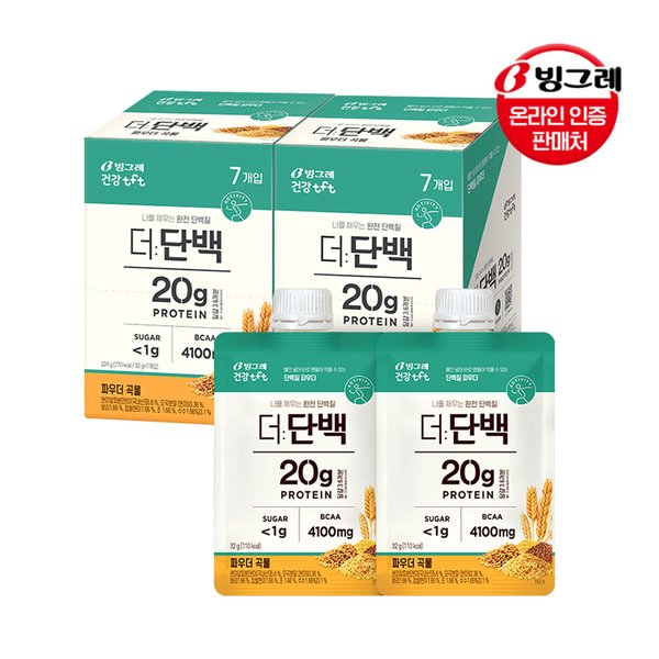더단백 파우더 곡물 32g 14개(7개입x2개) / 단백질 쉐이크