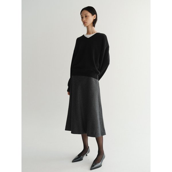LOE WOOL FLARE SKIRT (2 COLORS)