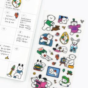 /핑크풋 핑크풋 꼬망 투명 스티커