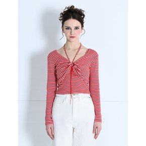 HALTER NECK TOP & BOLERO SET-UP RED MBDSTO002RD