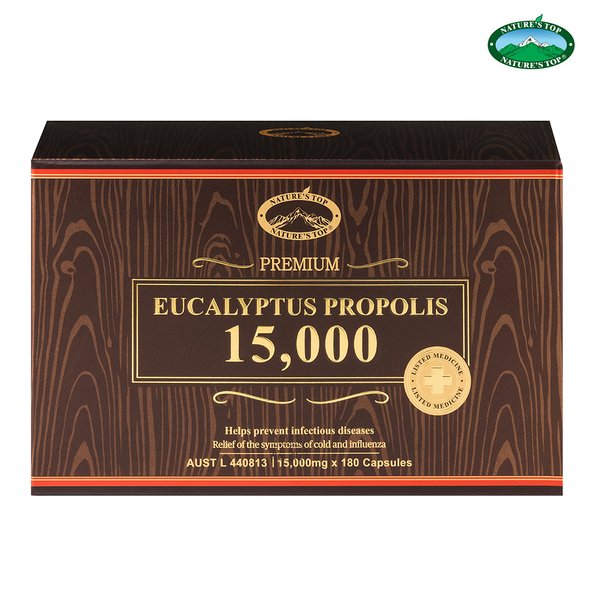 네이쳐스탑 호주 고함량 유칼립투스 프로폴리스 15000mg 180캡슐