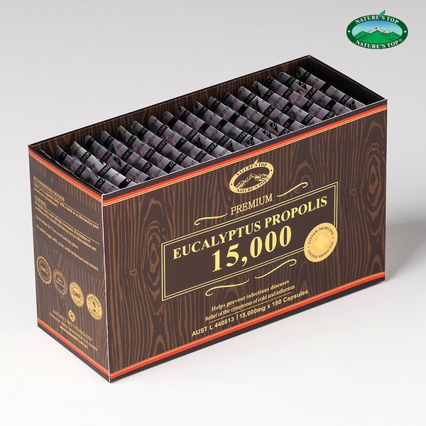 네이쳐스탑 호주 고함량 유칼립투스 프로폴리스 15000mg 180캡슐