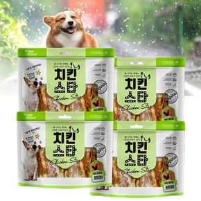 강아지간식 사사미 스틱 치킨스타 대구포 300g x4