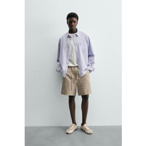 100 린넨 릴렉스핏 버뮤다 반바지 / 3692/311/832 TAUPE GREY