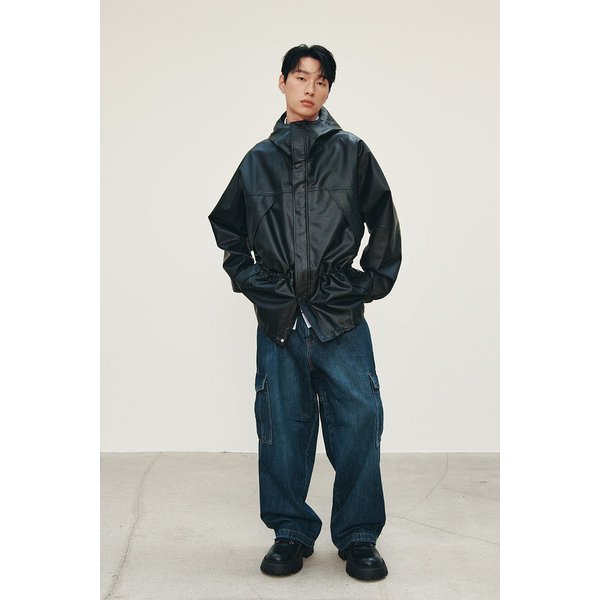 [MEN] 신세틱 레더 필드 점퍼 9155361124099