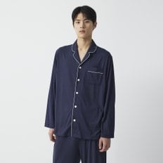 남 보드라운 피치스킨 긴팔 파자마 셔츠(NAVY / DARK NAVY / LIGHT GREY)