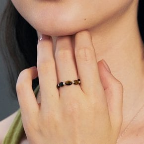 [~9/27 헤어핀 증정][sv925] tiger eye oval bead ring