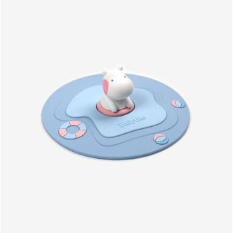 데일리라이크 실리콘 머그 리드 - 2. Swimming hippo