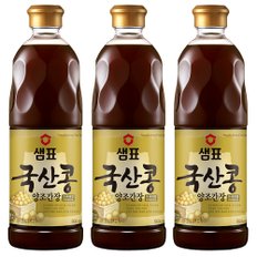 샘표 국산콩 간장 프리미엄 860ml 3병 코스트코