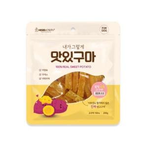 내가그렇게 맛있구마 강아지간식 훈련용간식 말랑스틱 200g X ( 3매입 )