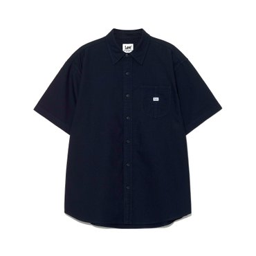 LEE 로코 포켓 옥스포드 반팔 셔츠 네이비 LE2502SS01NA