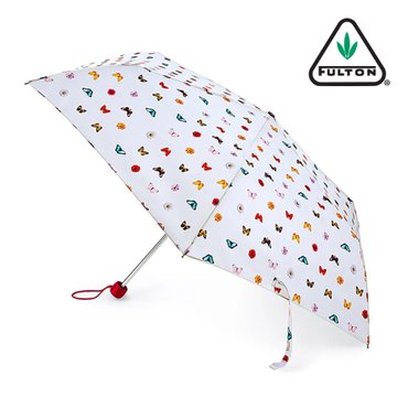 펄튼 슈퍼슬림-2 버터플라이즈 앤 플라워즈 여성 수동 3단 우산 22cm 158g