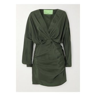 고쉬8 1 아스카 실크 새틴 미니 원피스 1647597325589173