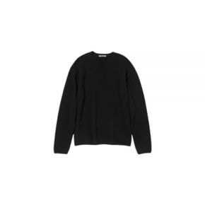 오라리 FELTED WOOL KNIT PO (A23AP01SF BLACK) (펠티드 울 니트)