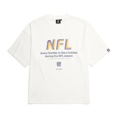 NFL엔에프엘 F212UTS330 테일게이팅 숏 슬리브 티셔츠  화이트/E블루/카키 (정상가: 49,000원)