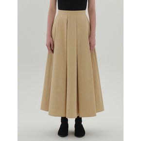 magaly pleats skirt_yellow beige