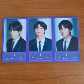 방탄소년단 BTS 방방콘:더 라이브 공식 MD 메세지카드 포토카드 뷔 V 3- 버전 하나 선택