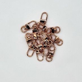 로즈골드 D형 열쇠고리 키홀더 가방 장식용 액세서리(WFP8CM1)