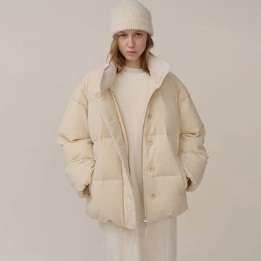 킨더살몬 Fancy Wool DownJacket Cream