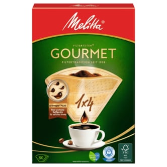  Melitta 밀리타 필터백 1x4 내츄럴 브라운 플러스 80개입