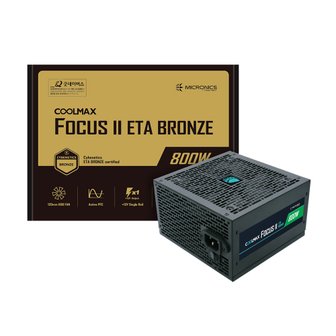  마이크로닉스 COOLMAX FOCUS II 800W ETA BRONZE PCIE5 파워서플라이