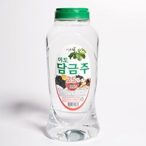  이도 담금주 25도 3.6L 친환경 유기농 소주 증류주 조은술세종 대용량 담금용 술