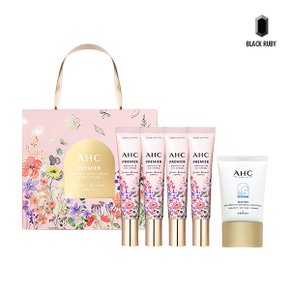 AHC 아이크림 시즌12 40ml x4 가든부케 세트(쇼핑백) + 워터풀 선크림 40ml