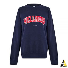 SPORTYRICH WELLNESS IVY CREWNECK - NAVY (CR662) (웰니스 아이비 크루넥 스웨트셔츠)