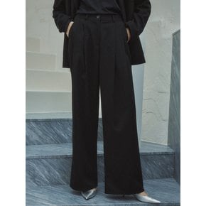 [Essential] Oversized Tailored Slacks_CTB501(Black)