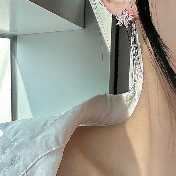 14K 루피드 플라워 귀걸이 EA3091