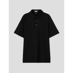컴포트 스트레치 반팔 칼라넥 티셔츠  블랙 (GC3342M045)