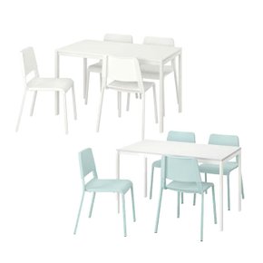 MELLTORP 멜토르프 / TEODORES 테오도레스 4인 식탁테이블+의자4개 세트/책상/데스크/인테리어