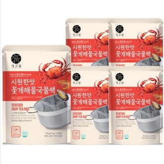 강고집 시원한맛 꽃게 해물 국물팩 130g 5봉 국산 다시팩 육수