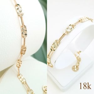 코스타스웨그 18k KMB-CHB7994 클립 금팔찌