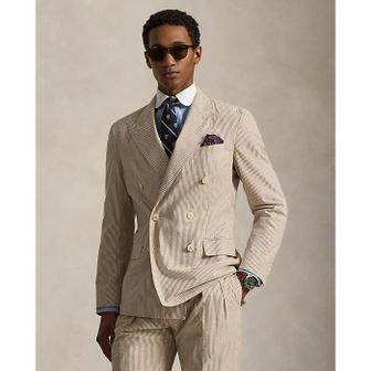 폴로 랄프 로렌 남성 폴로 소프트 테일러드핏 시어서커 재킷(MNPOSPC27620840200)